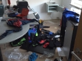 Bild der Verwüstung im Böllberger Trainerraum